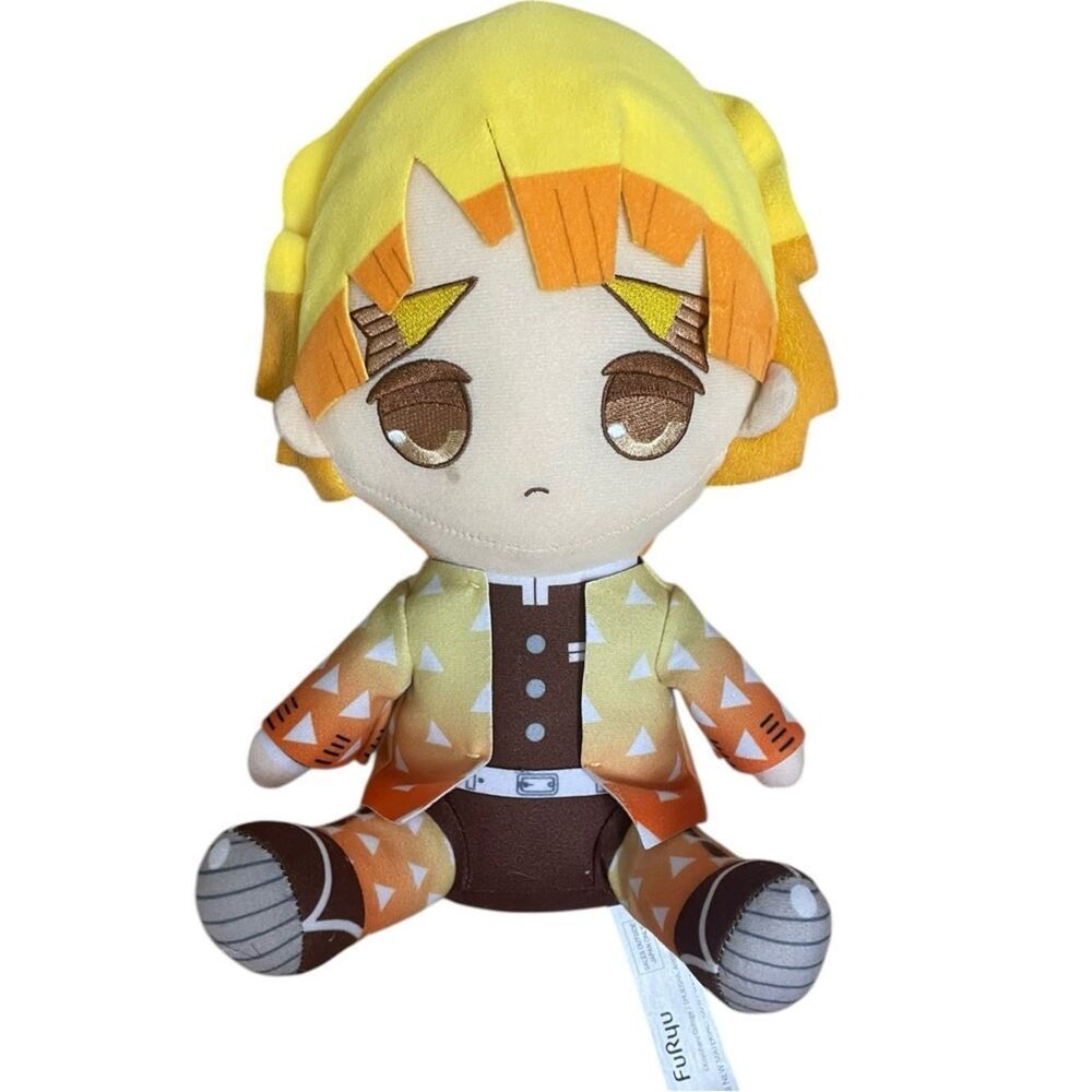 Zenitsu Plush Demon Slayer Furyu Anime Doll Toy Kimetsu no Yaiba